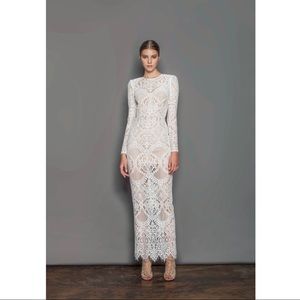 Bronx & Banco Allegra White Maxi Dress, Medium